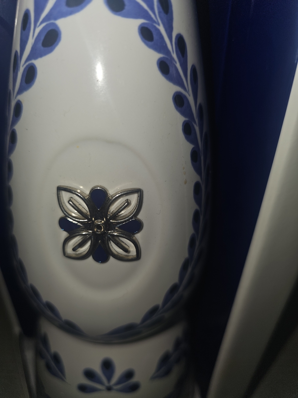 Clase Azul Blue & White Decorative Ceramic Bottle Vase - Picture 3 of 3